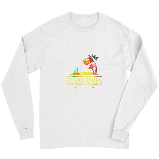 Swimming Pool Cool Ocean Vibes Beach Party Luau Swimming Sunbathing Stuff Long Sleeves