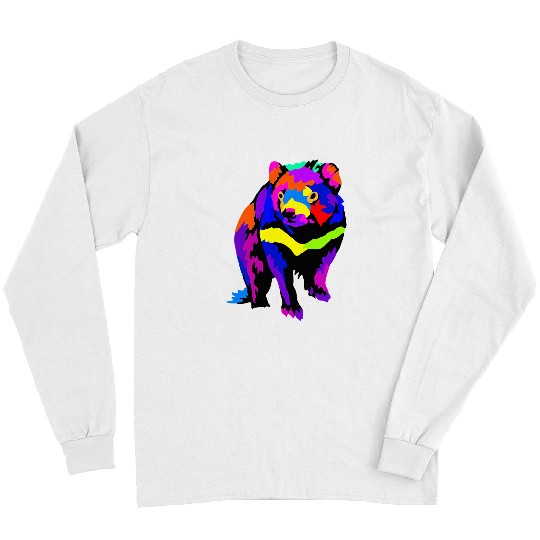 Pop Art Tasmanian Devil Animal Lover Zookeeper Zoologist47 Long Sleeves