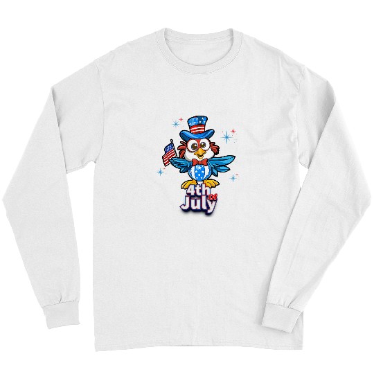 4th of July Eagle American Patriotic USA Pride Veteran Long Sleeves