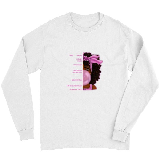 Melanin Poppin Descended From Kings And Queens Black Girl Long Sleeves
