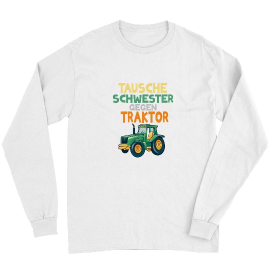 Tractor driving Kids Exchange Schwester for Tractor Agriculture Farmers Long Sleeves