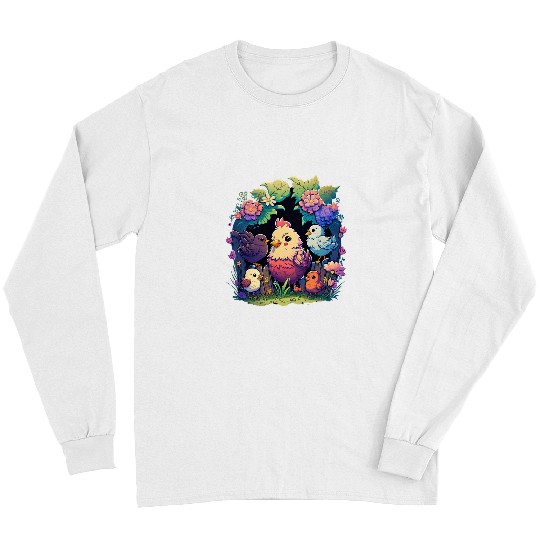 Gardening Plants and chickens 2 Long Sleeves