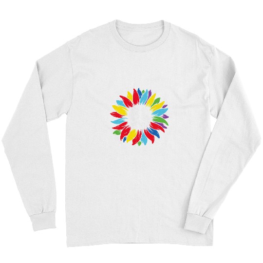 Autism Be Kind Kindness Sunflower Puzzle Autism Awareness In April Neurodiverse Long Sleeves