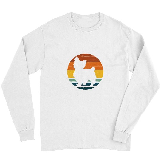 Biewer Terrier vintages Retro Mom Dad Dog Gift Long Sleeves