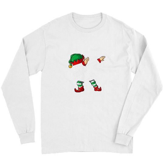 Dabbings Land Surveyor Elf Christmas Long Sleeves