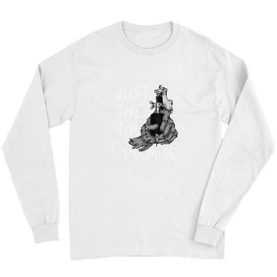 Skeletons Skulls Just The Tip I Promise Tattoo Artist Skeletons Hand Ink guns Skull Long Sleeves