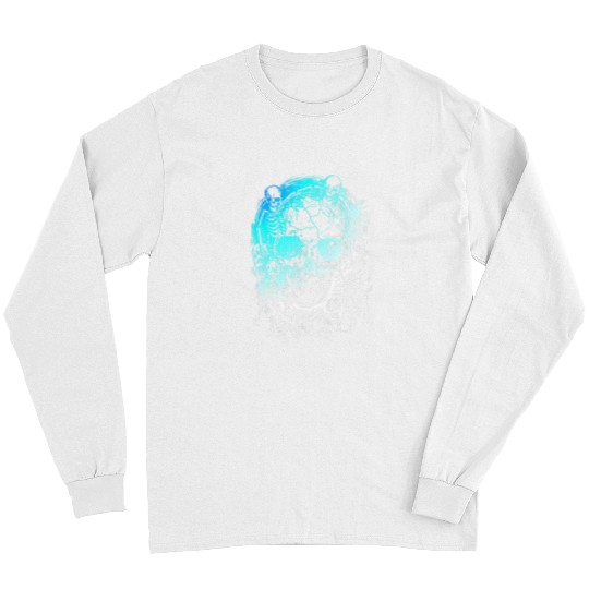 Skeletons Skulls Sugar Skull Calavera Halloween Cool Human Skulls Skeletons 3 Skull Long Sleeves