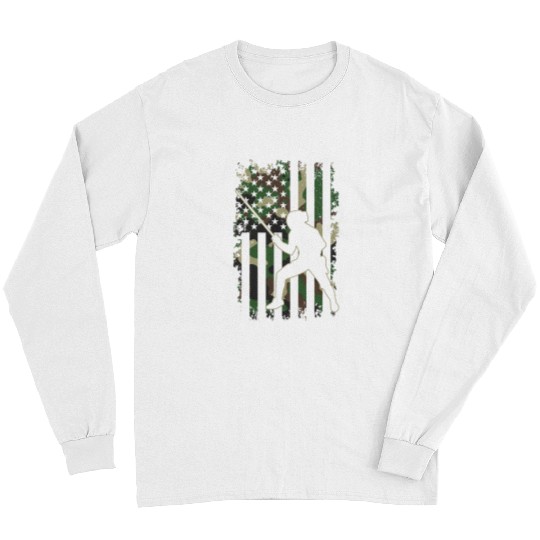 Fencing epee sports martial art 2fencer Camouflage Flag Long Sleeves