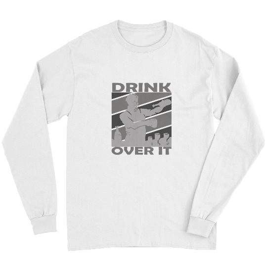 drink over it bartender cocktail party barman bartender Long Sleeves