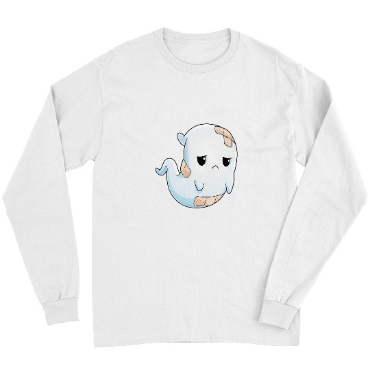 Sad ghosts Halloween Costume Unhappy ghosts Boo Boo Crew Long Sleeves