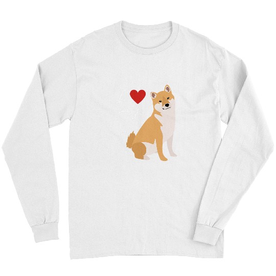 Dog Shiba Inu I Love My Shiba Inu Dog Lover Long Sleeves