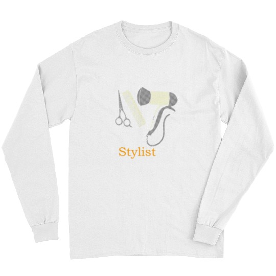 Hair Stylist Cosmetologist Graduation Gift Hairdresser Art Long Sleeves