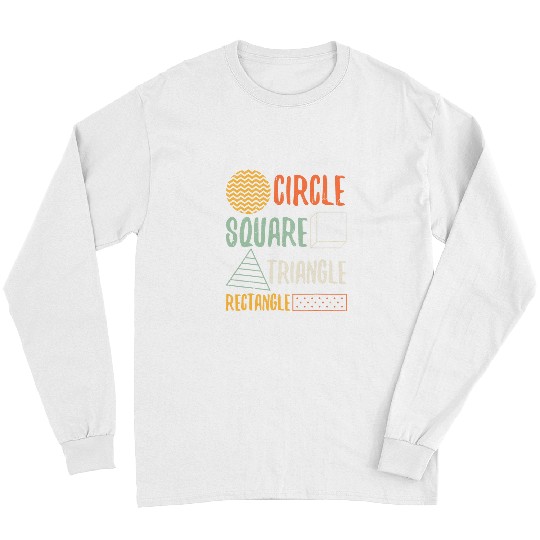 Cool Shapes Artwork Circle Square Rectangle Designers Long Sleeves