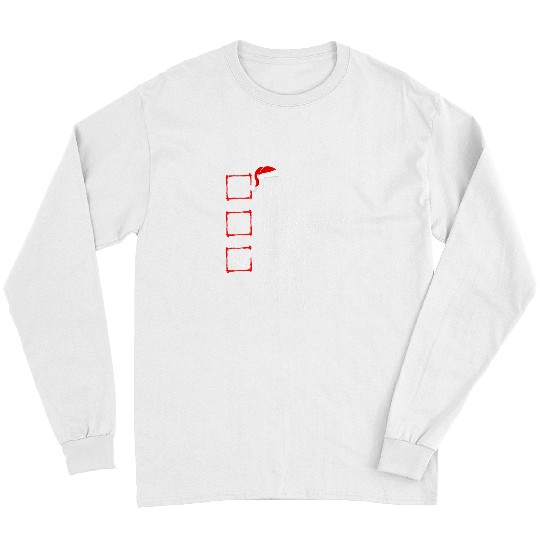 Nice Naughty Sport Kite Pilot Christmas List Santa Claus Long Sleeves