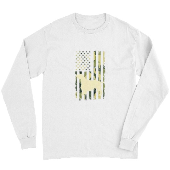 English Springer Spaniel s Camouflage American Flag 3 Long Sleeves