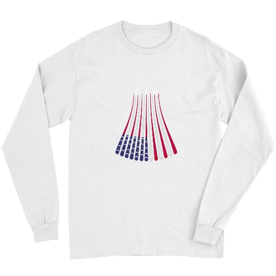 F22 Raptor Airshow American Flag 4th of July Airplane Art 22 Long Sleeves