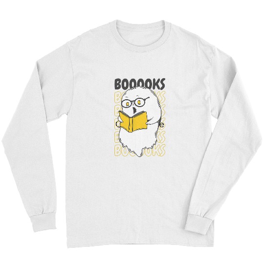 Reading Book Trick or Treat Spooky Books Halloween Graphic Novelty Tees Reader Long Sleeves