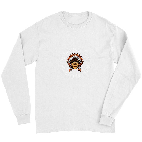 No One Is Illegal On Stolen Land Native American 3 Long Sleeves