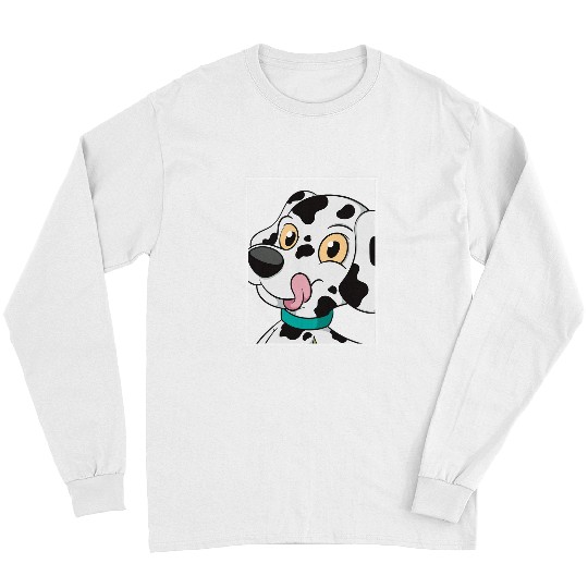 Dalmatian Selfie Animal Selfportrait Dog Lover Long Sleeves