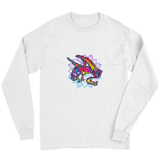 Alebrijes Mexicanos Dragon wolfs Mexican Folk Art Alebrije Long Sleeves