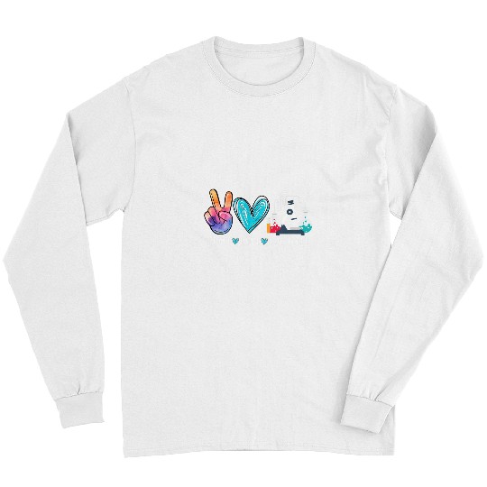 Peace Love Lab Week medicals Laboratory Technologist Long Sleeves