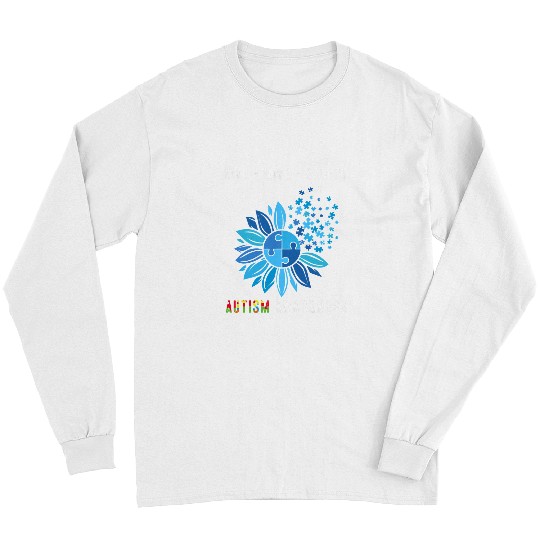 Autism Awareness Live Love Accept Sunflower Neurodiverse Long Sleeves