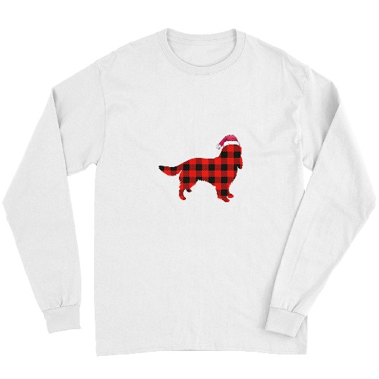 Red buffalo plaids Springer Spaniel Christmas Matching Family Long Sleeves