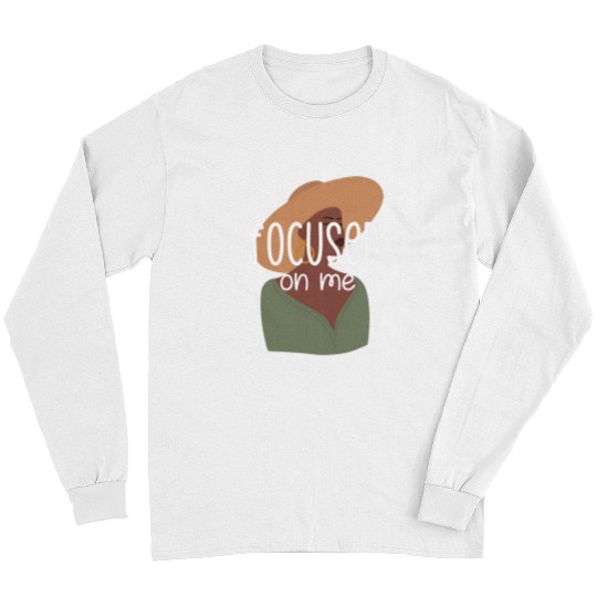 Afro Black Women Melanin Girl Magic Afro Brown Sugar Focused Long Sleeves