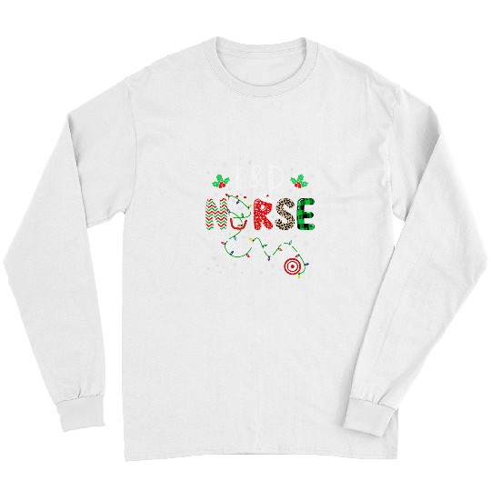 nurses Leopard Print Christmas LD nurses Life Long Sleeves