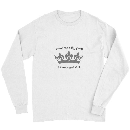 Headstone Symbol CROWN Graveyard Art glory Long Sleeves