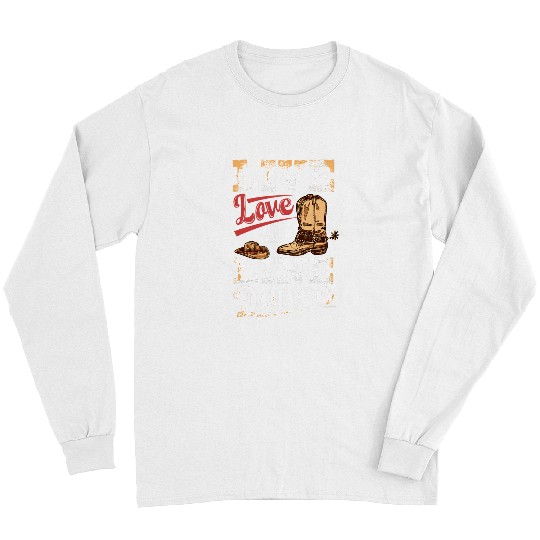 Cowboy Cowgirls Dancing Live Love Line Dance Western Long Sleeves