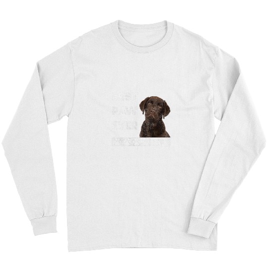 Labrador Lab Dog Brown Labrador Chocolate bests Paw Ever Dog Portrait Long Sleeves
