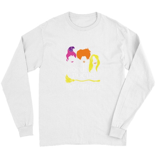 Halloween its hocus pocus time witches 582 Pumpkin Long Sleeves