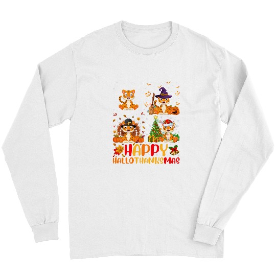 Halloween Thanksgiving Christmas Liger Hallothanksmas Long Sleeves