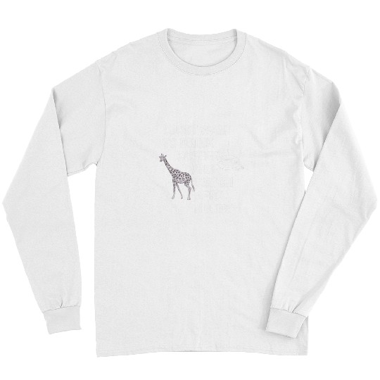 Cute April Giraffe Animal Art Drink Hot Coffee Lover Long Sleeves