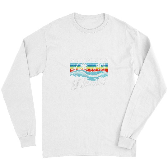 Surf Life Waves Beach Honolulu Hawaiian Summer Surfing Retro Hawaii Long Sleeves
