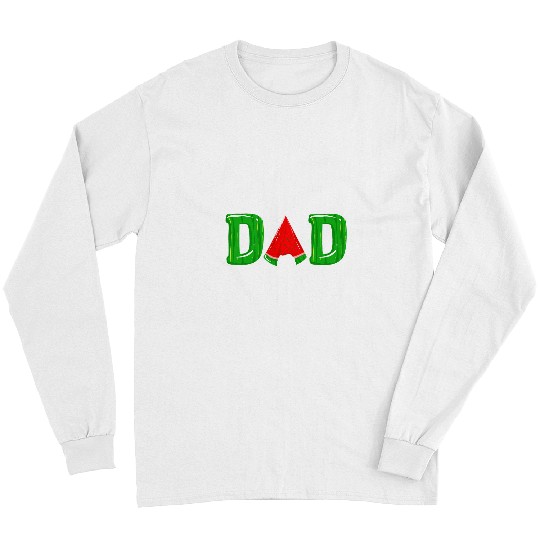 Cool Dad Watermelon Funny Daddy Fruit Eater Melon Fan Gift Long Sleeves