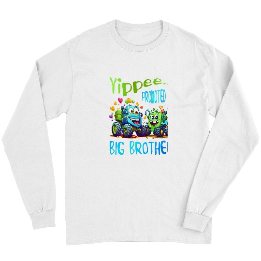 Tractor driving Kids Brother Tractor Tipper Truck Promoted to Big Brother Long Sleeves
