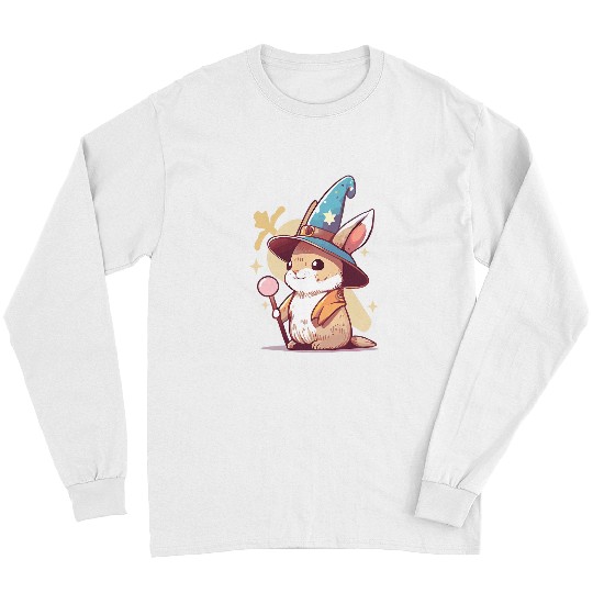 Rabbits Wizard Roleplaying Fantasy RPG Tabletop Gamer Long Sleeves