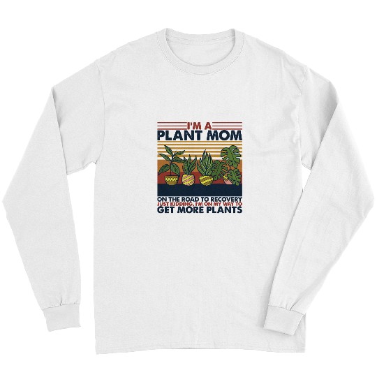 Plant Mom vintages Retro Sunset117 Long Sleeves