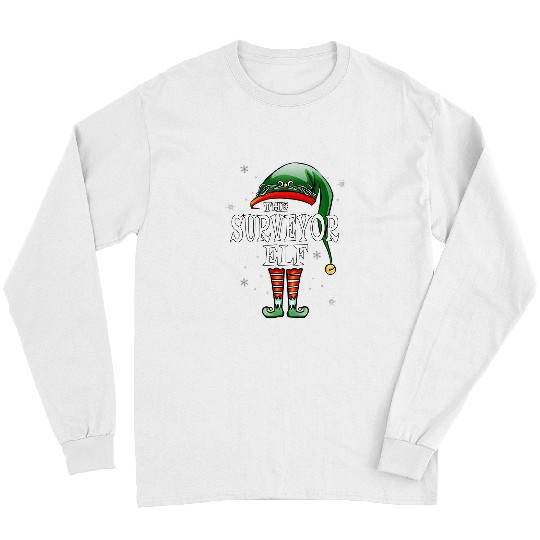 Matching Family Funny The Surveyor Elf Christmas Long Sleeves