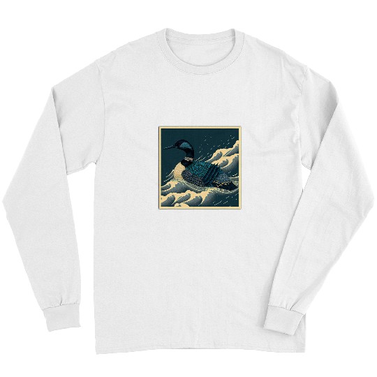 Surrealism Japanese Painting Loon Long Sleeves