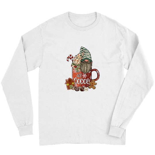 Hot Cocoa Christmas Gnomes Candy Cane Funny Family Pajama455 Long Sleeves