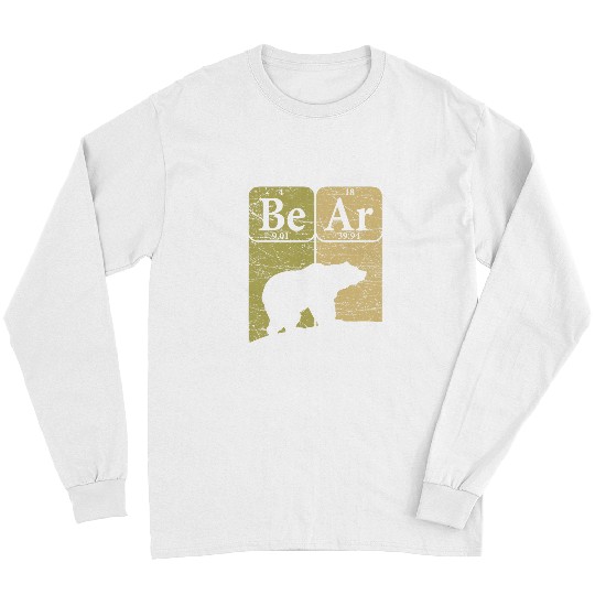 Bear Periodic Table Elements Grizzly Bear vintages Arctophile 4 Long Sleeves
