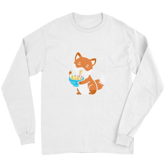 Dog Shiba Inu Kawaii Shiba Inu with Ramen Anime Neko Teen gift Long Sleeves