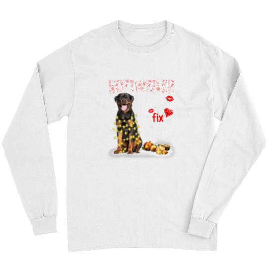 Dog Rottweiler Kisses Fix Everything Christmas Light Pajama Long Sleeves
