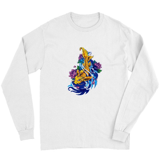 Tattoo Ink Japanese Koi Fish Tattoo Art Inspired Design Long Sleeves