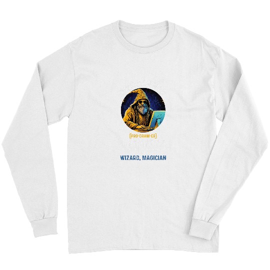 Funny Programmer Definition Coding Information Technology Long Sleeves