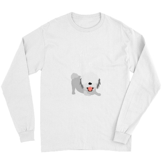 Bearded Collie funny dog lover gift idea who farted Long Sleeves