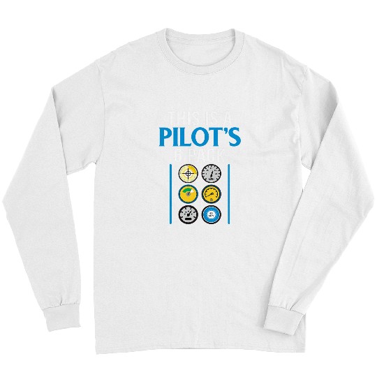 Funny Retro vintages Pilot Airline This is a Pilots Six Pack Long Sleeves